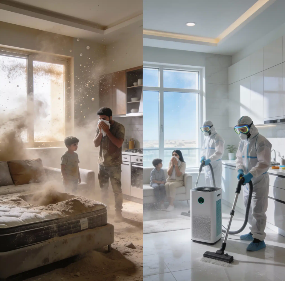 أفضل نصائح التنظيف خلال مواسم الغبار في الكويت