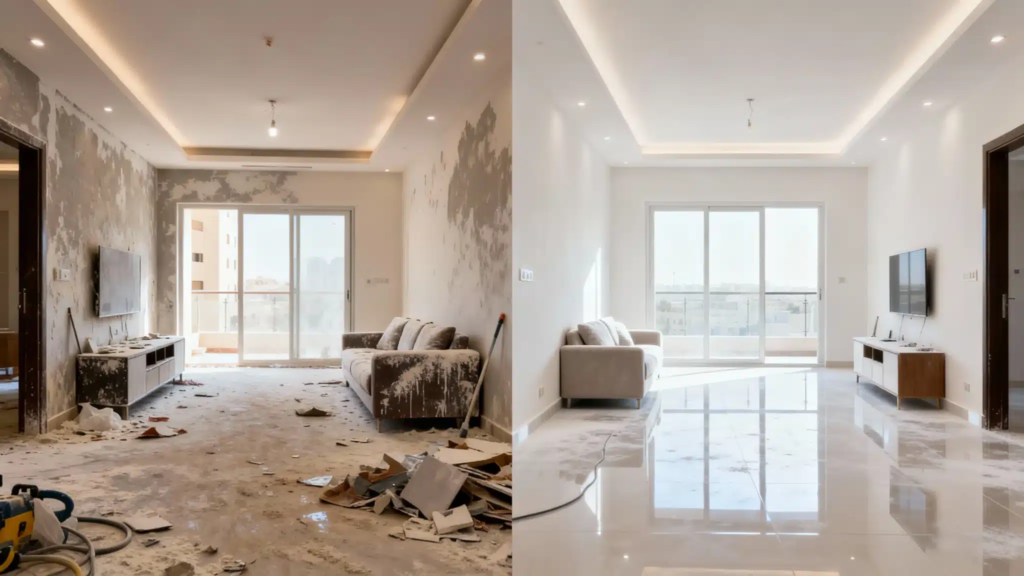 شلون غبار ورمل الكويت يأثرون على نظافة البيت